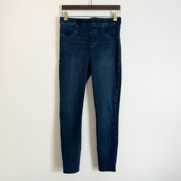 SPANX High Rise Jeanish Leggings Dark Denim Medium M - Picture 3 of 11